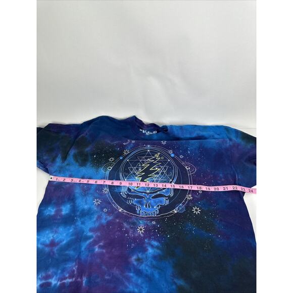 Liquid Blue Grateful Dead Shirt Mens XXL Tie Dye Steal Your Face Skull Galaxy - Picture 5 of 7
